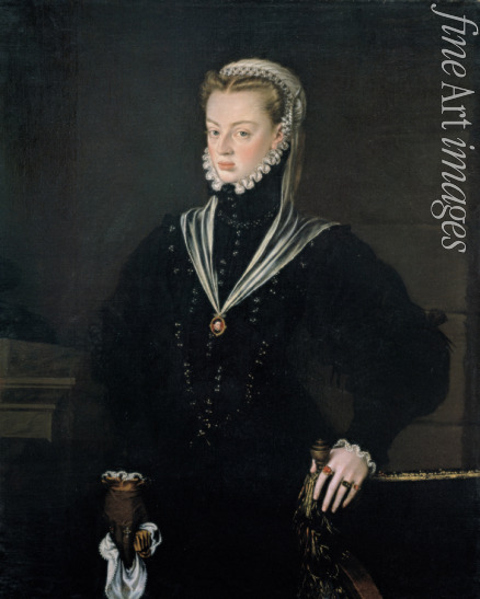 Sánchez Coello Alonso - Porträt von Johanna von Spanien (1535-1573), Prinzessin von Portugal