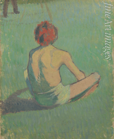 Bernard Émile - Boy sitting in the grass