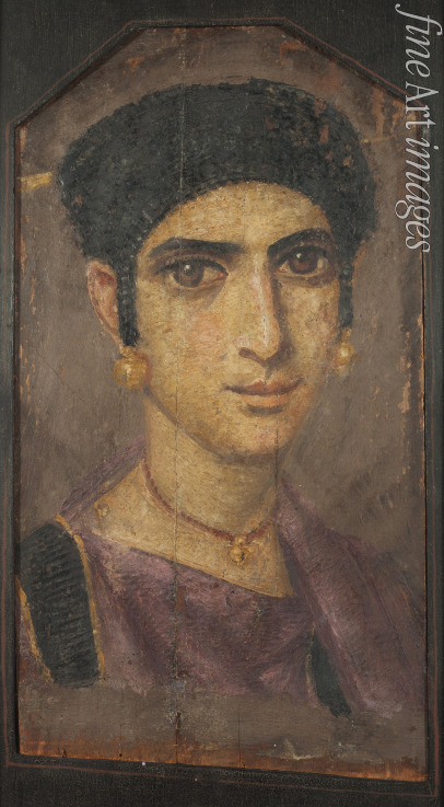 Fajumporträt Mumienporträt von Fayyum - Bildnis einer jungen Dame