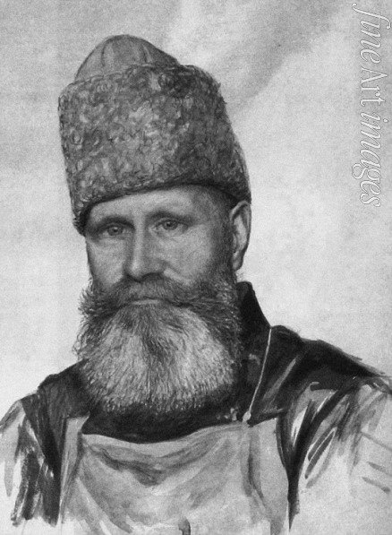 Unbekannter Künstler - Wladimir Fjodorowitsch Dschunkowski (1865-1938) im Moskauer Taganka-Gefängnis