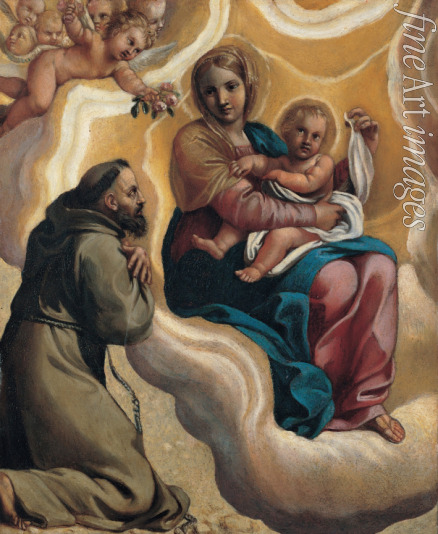 Carracci Antonio Marziale - Madonna mit dem heiligen Franziskus