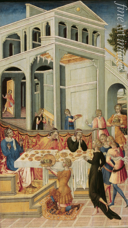 Giovanni di Paolo - Salome bringt den Kopf des Johannes des Täufers