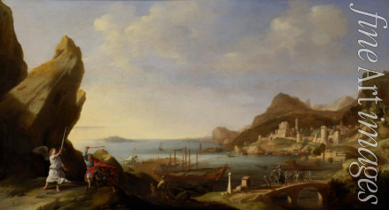 Breenbergh Bartholomeus - Coastal Landscape with Balaam and the Ass