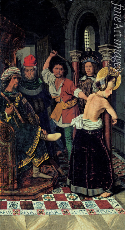 Bermejo Bartolomé - The Flagellation of Saint Engratia