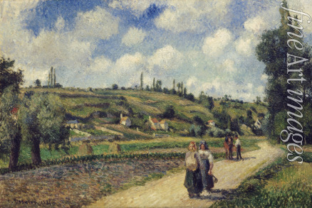 Pissarro Camille - Landschaft bei Pontoise, die Straße nach Auvers