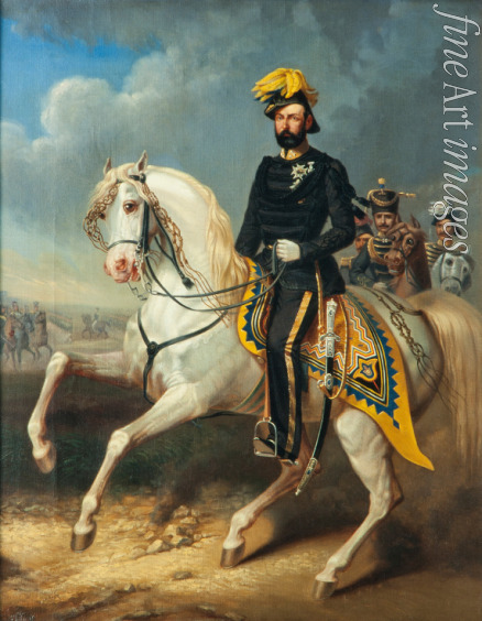 Kiörboe Carl Fredrik - Portrait of the King Charles XV of Sweden (1826-1872)