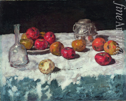 Schuch Carl - Still life with apples