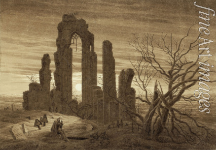 Friedrich Caspar David - Winter - Night - Old Age and Death (from the times of day and ages of man cycle)