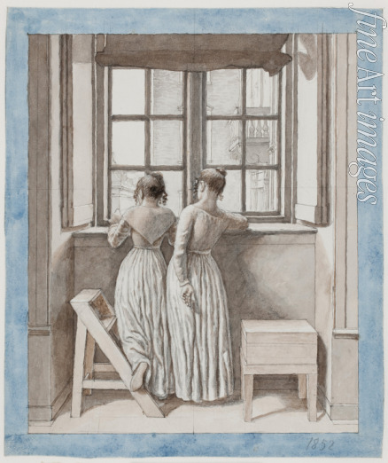Eckersberg Christoffer-Wilhelm - Am Fenster im Atelier des Künstlers