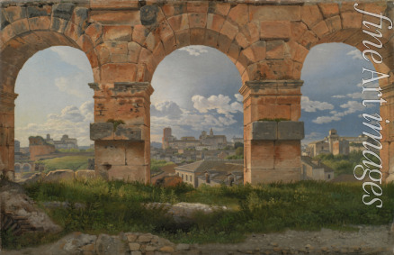 Eckersberg Christoffer-Wilhelm - Blick durch drei Bögen vom Kolosseum