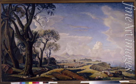 Bogajewski Konstantin Fjodorowitsch - Landschaft mit Bäumen
