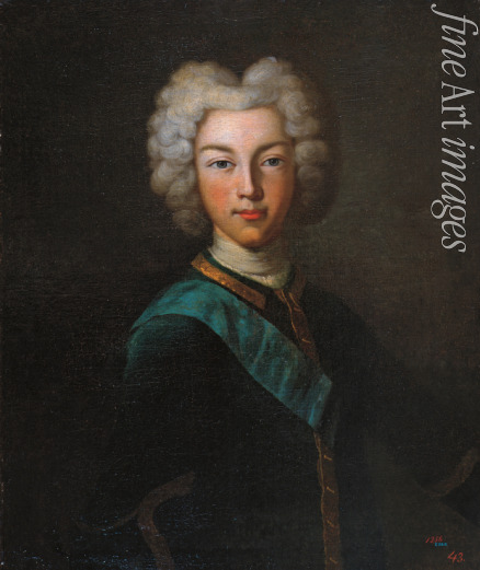Lüdden Johann Paul - Porträt des Zaren Peter II. von Russland (1715-1730)