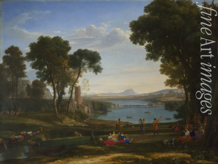 Lorrain Claude - Landscape with the Marriage of Isaac and Rebecca
