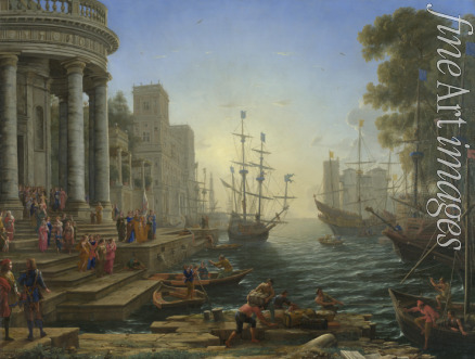 Lorrain Claude - Seaport with the Embarkation of Saint Ursula