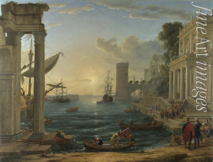 Lorrain Claude - Seaport with the Embarkation of the Queen of Sheba