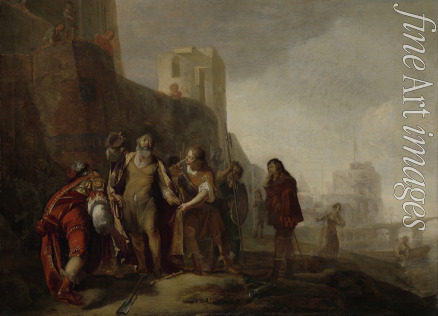 Knüpfer Nicolaes - Die Gesandten Alexanders des Großen überbringen dem Gärtner Abdalonymos die Insignien der Königswürde von Sidon