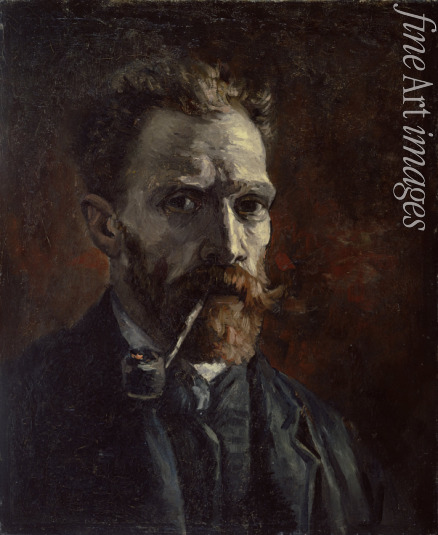 Gogh Vincent van - Self-portrait with pipe