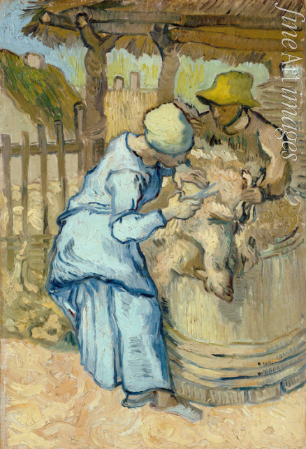 Gogh Vincent van - The sheep-shearer (after Millet)