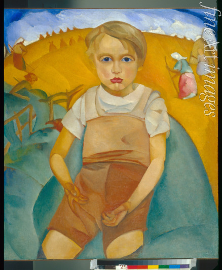 Grigoriev Boris Dmitryevich - The worldling (Portrait of the son)