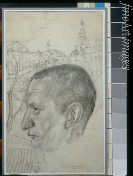 Grigoriev Boris Dmitryevich - Portrait of Alexander Kerensky (1881-1970)