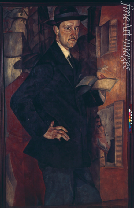 Grigoriev Boris Dmitryevich - Portrait of the artist Mstislav Dobuzhinsky (1875-1957)