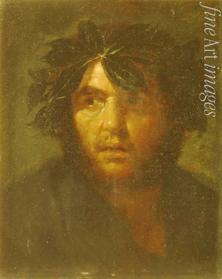 Rosa Salvatore - Male portrait with a laurel wreath