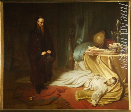 Piloty Carl Theodor von - Seni at the Dead Body of Wallenstein