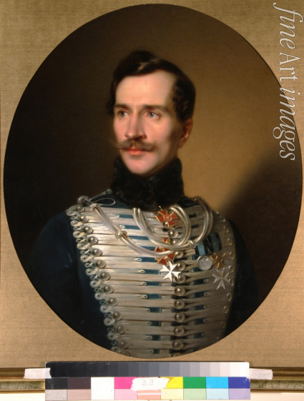 Kozina Sándor - Porträt von Fürst Michail Fjodorowitsch Golizyn (1800-1873)