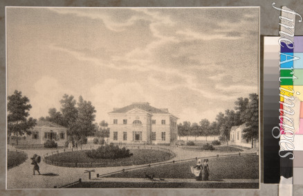 Lukin Semjon Prochorowitsch - Blick auf das Haus von Fürstin Natalia Petrowna Golizyna (1741-1837) im Anwesen Gorodnja