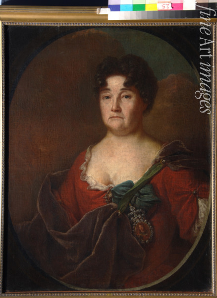 Matwejew Andrei Matwejewitsch - Porträt von Fürstin Anastassia Petrowna Golizyna (1665-1729), geb. Prosorowskaja
