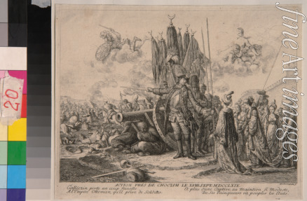Chodowiecki Daniel Nikolaus - Fürst Alexander Michajlowitsch Golizyn bei der Belagerung von Chotyn 1769