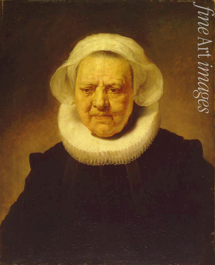 Rembrandt van Rhijn (Schule) - Bildnis einer Frau