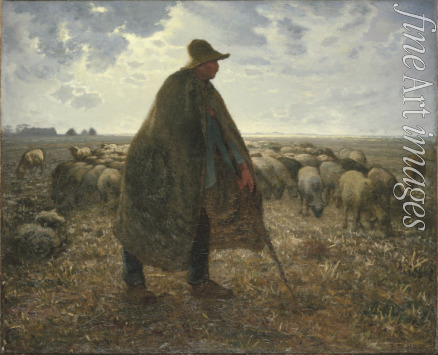 Millet Jean-François - Shepherd Tending His Flock