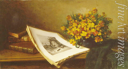 Wagner Ferdinand - Still life with a lithograph