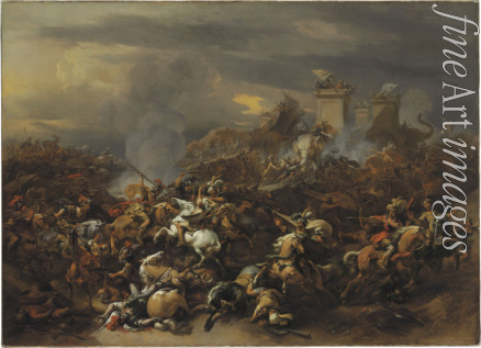 Berchem Nicolaes (Claes) Pietersz the Elder - The Battle by Alexander the Great against the king Porus