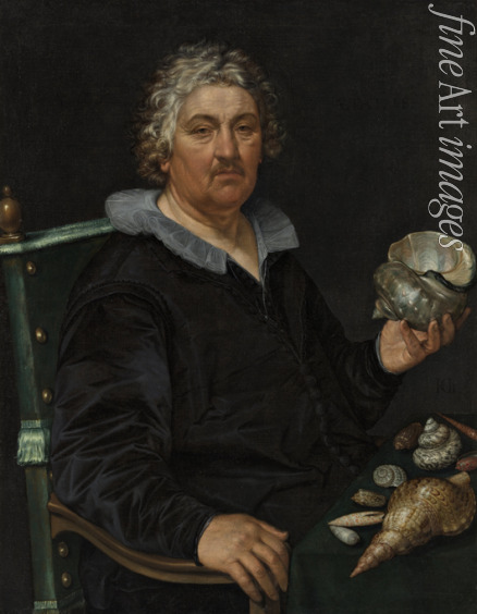 Goltzius Hendrick - Porträt von haarlemer Sammler von Muscheln Jan Govertsen van der Aer