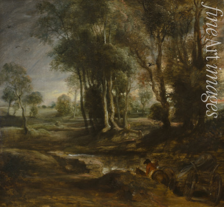 Rubens Pieter Paul - Abendlandschaft mit Langholzwagen