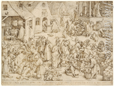 Bruegel (Brueghel) Pieter der Ältere - Caritas (Barmherzigkeit)