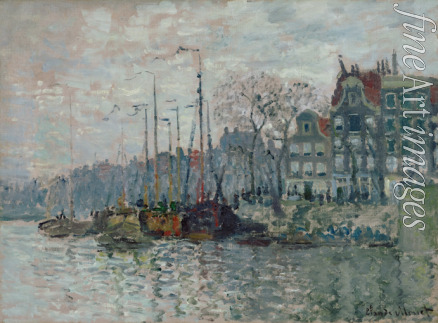 Monet Claude - Blick auf die Prins Hendrikkade und die Kromme Waal in Amsterdam