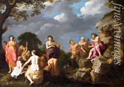 Poelenburgh Cornelis van - Die Musen entscheiden den Wettbewerb zwischen Apollon und Marsyas