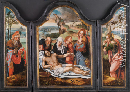 Coecke van Aelst Pieter the Elder - Lamentation over the Dead Christ