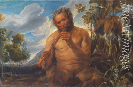 Jordaens Jacob - Satyr spielt die Flöte (Die Kindheit des Jupiter)