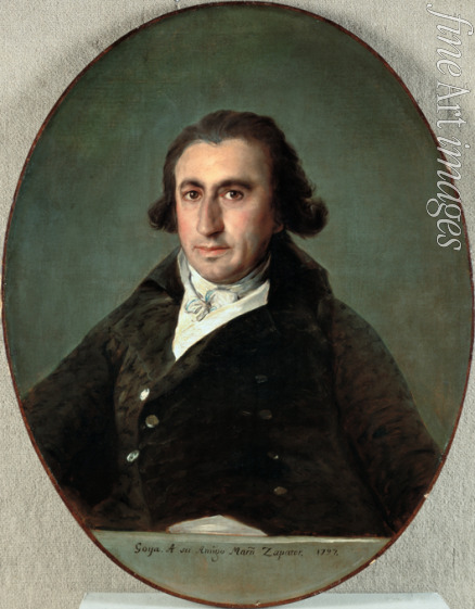 Goya Francisco de - Porträt von Martín Zapater