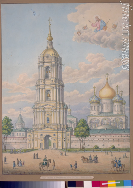 Kutepow Alexander Sergeiewitsch - Das Nowospasski-Erlöser-Kloster in Moskau