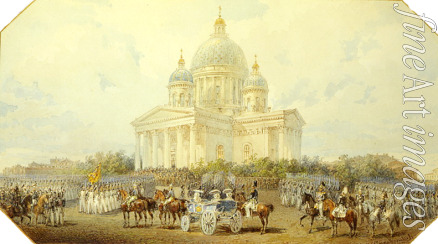 Sadownikow Wassili Semjonowitsch - Parade vor der Isaakskathedrale in Sankt Petersburg