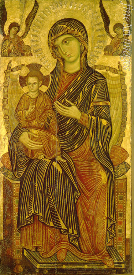 Meister von Pisa - Madonna mit Kind auf dem Thron