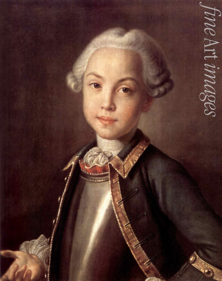 Argunow Iwan Petrowitsch - Porträt von Graf Nikolai Petrowitsch Scheremetew als Kind