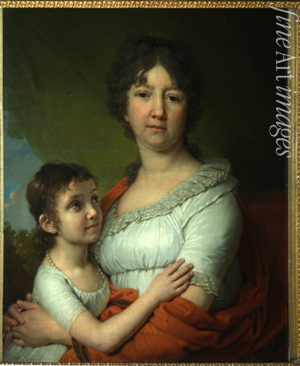 Borovikovsky Vladimir Lukich - Portrait of A.E. Labzina and her foster-daughter S.A. Mudrova