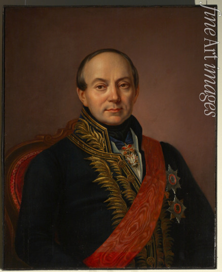 Unbekannter Künstler - Porträt von Fürst Platon Alexandrowitsch Schirinski-Schichmatow (1790-1853)