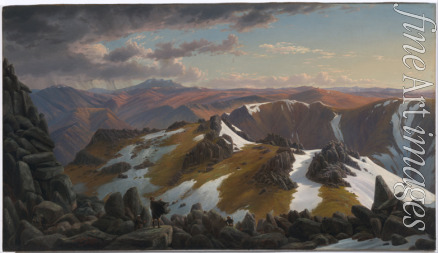 Guerard Eugene von - Nordöstliche Ansicht von der nördlichen Spitze des Mount Kosciusko